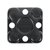 The HC Companies Square Deep Press Fit Pot - 4.12 x 5-in - Black - Case of 375