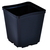 Gro Pro Injection Molded Plastic Pot - 5.5in x 5.5in x 6in - Square - Black