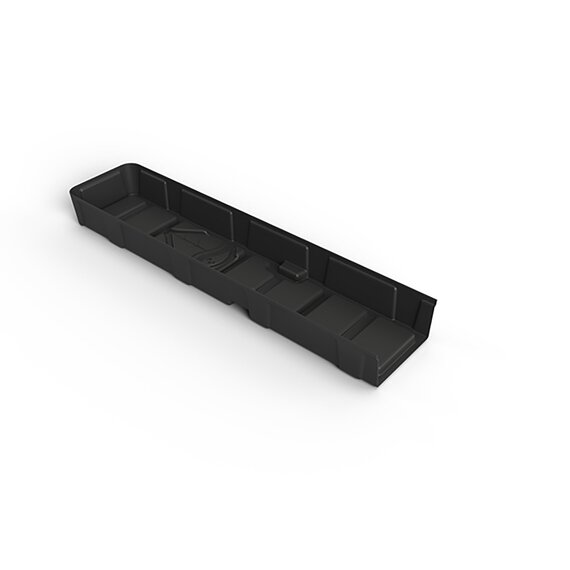 Botanicare Gutter End Tray - 4-ft - Black