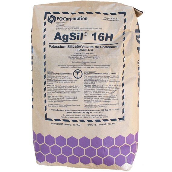 Certis AgSil 16H Potassium Silicate Bio Nutrient 0-0-32 - 50 lb