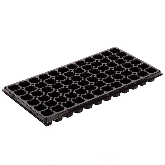 Grower Select 1020 Standard Plug Tray - 72-Cell - Square - Gloss Black - 34cc Cell Volume - Case of 100