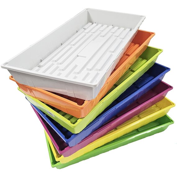 Sunpack Quad Thick Propagation Tray - 10 x 20-in - Assorted Colors