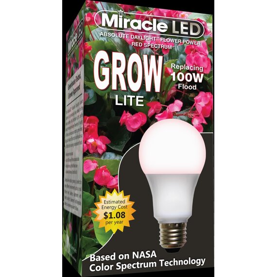 MiracleLED A19 Red Spectrum LED Grow Light Bulb