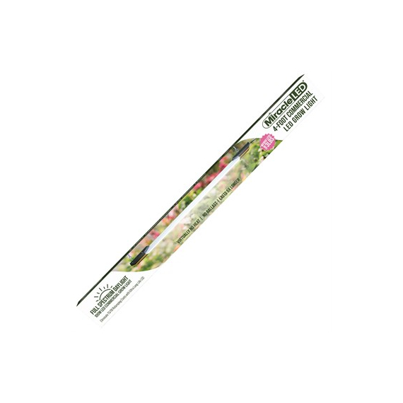 MiracleLED Daylight Grow Light Fixture | 4ft - 100W - Full Spectrum - Lightweight - Hangable - Linkable for Easy Expansion