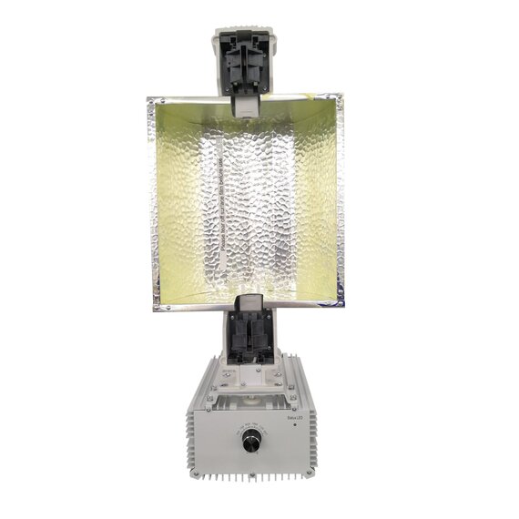 Megaphoton HPS Grow Light Fixture with Lamp - 1000W - Double-Ended - 120-240V - White/O-Reflect