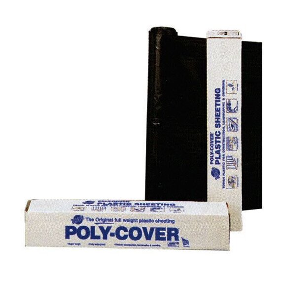 Warp Brothers Poly-Cover Construction & Agriculture Film - 4-mil - 12 x 100 ft - Black