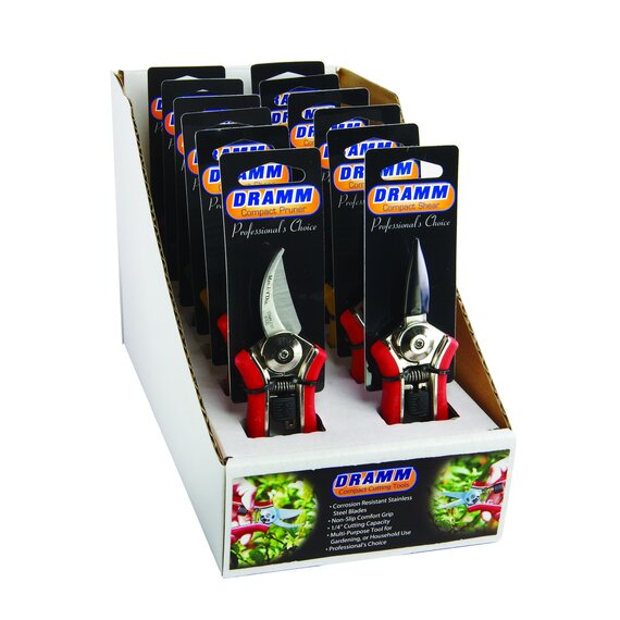 Dramm ColorPoint Compact Pruner and Shear Assortment - Assorted Colors - Display Box