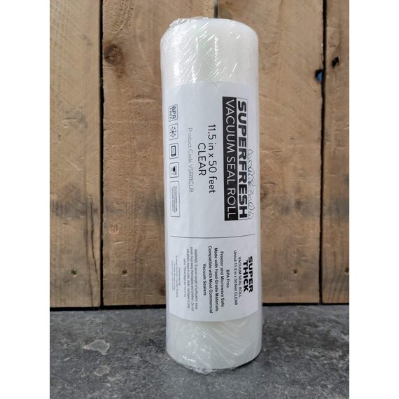 Super Fresh Vacuum Seal Roll - 11.5-in x 50-ft - Clear - 4.5 mil