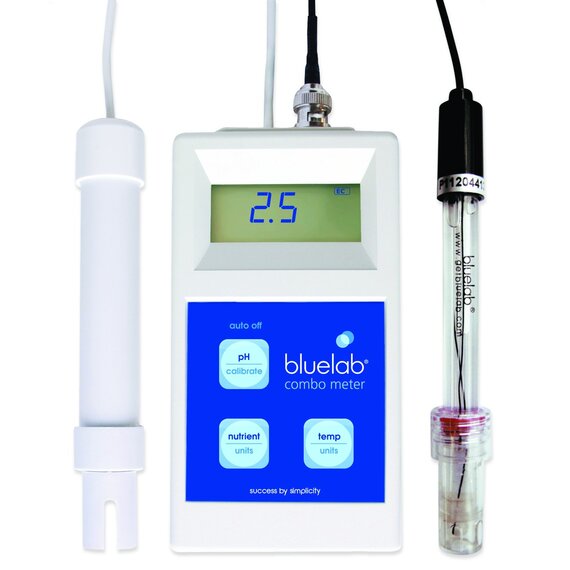 Bluelab Combo Meter - pH, Conductivity, and Temperature - 6.5-ft Probe Cable