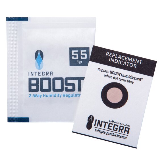 Integra Boost 2-Way Humidity Control Packet with Humidity Indicator Card - 4g - 55% RH