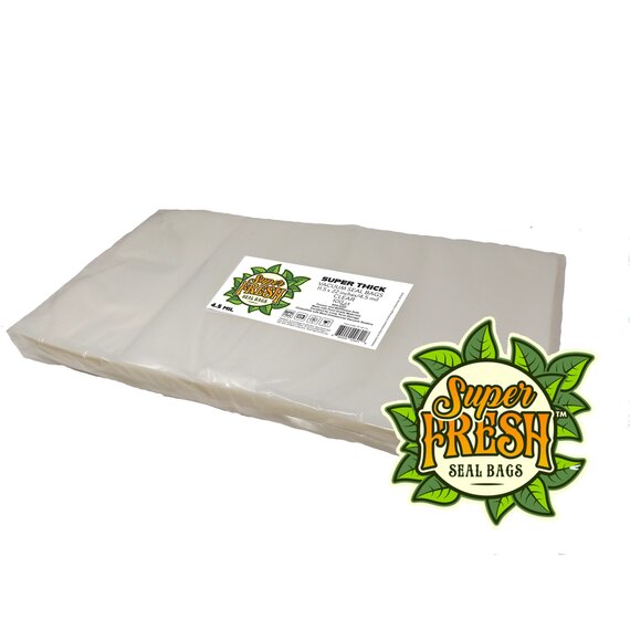Super Fresh Pre-Cut Vacuum Seal Bags - 11.5-in x 22-in - Clear - 4.5 mil - 100-Count