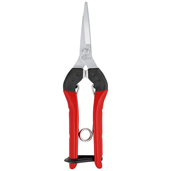 Felco 322 Pruning Snips - 7.48-in - Carbon Steel Blades - Red