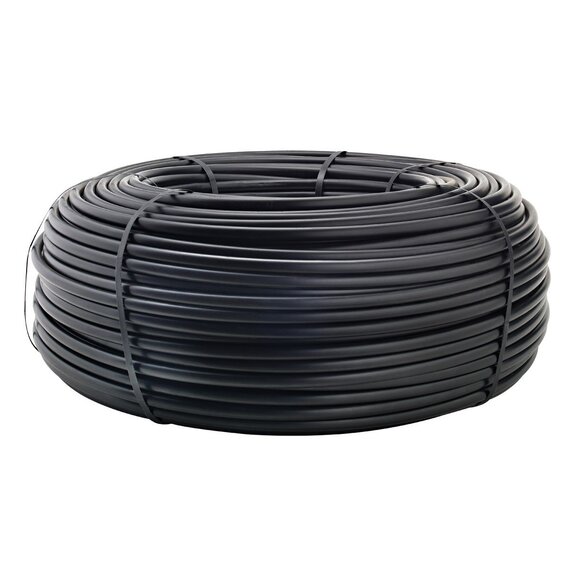 Netafim Pre-Punched Polyethylene Irrigation Tubing - 16mm - Black - Pre-Punched at 24-in - 0.520-in Holes - 1000-ft Roll