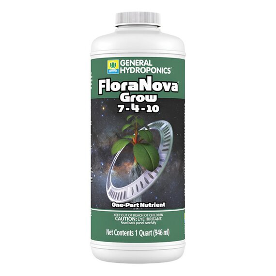 General Hydroponics FloraNova Grow 7-4-10 Base Nutrient - 32 Oz