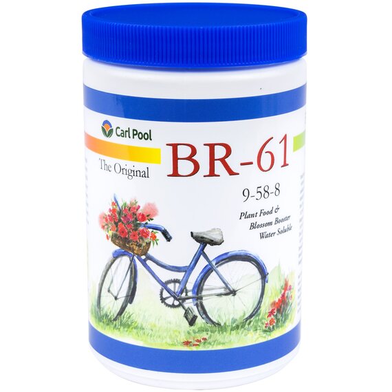 Carl Pool BR-61 Plant Food & Blossom Booster 9-58-8 - 8 Oz - Water Soluble