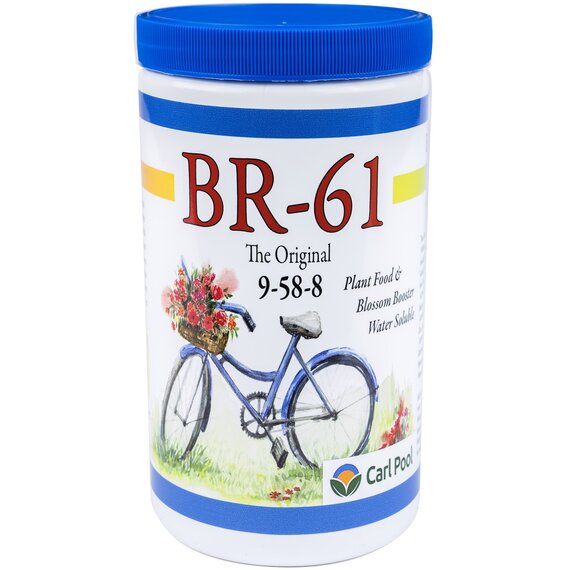 Carl Pool BR-61 Plant Food & Blossom Booster 9-58-8 - 24 Oz - Water Soluble