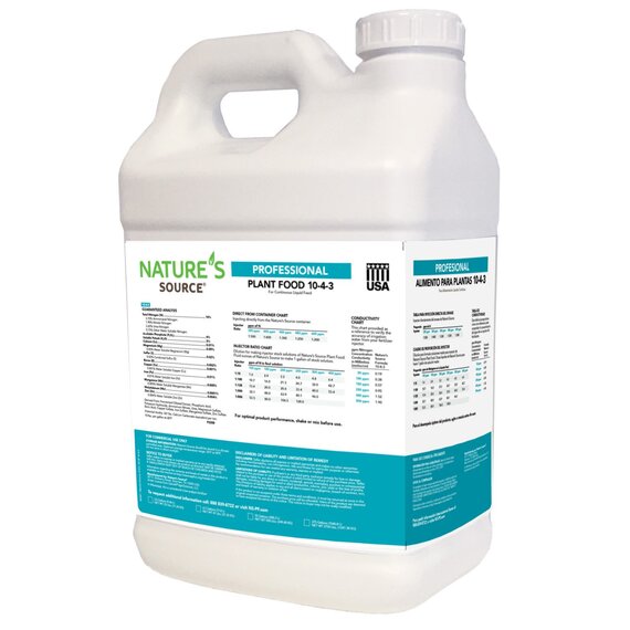 Nature's Source Professional Plant Food 10-4-3 Concentrate - 2.5 Gal