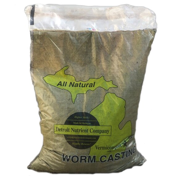 Detroit Nutrient Company Vermicompost Worm Castings - 25 lb