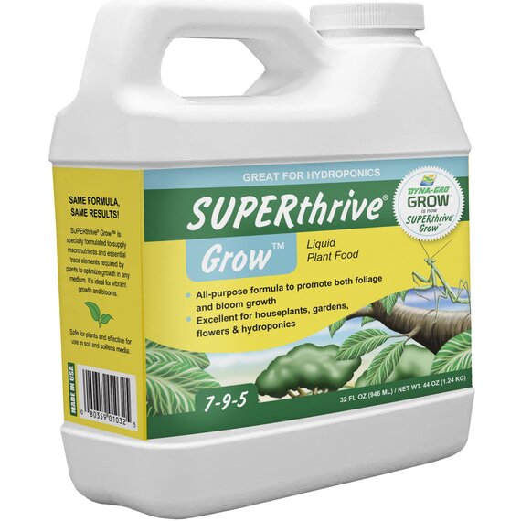 SUPERthrive Grow Liquid Plant Food 7-9-5 - 32 Oz