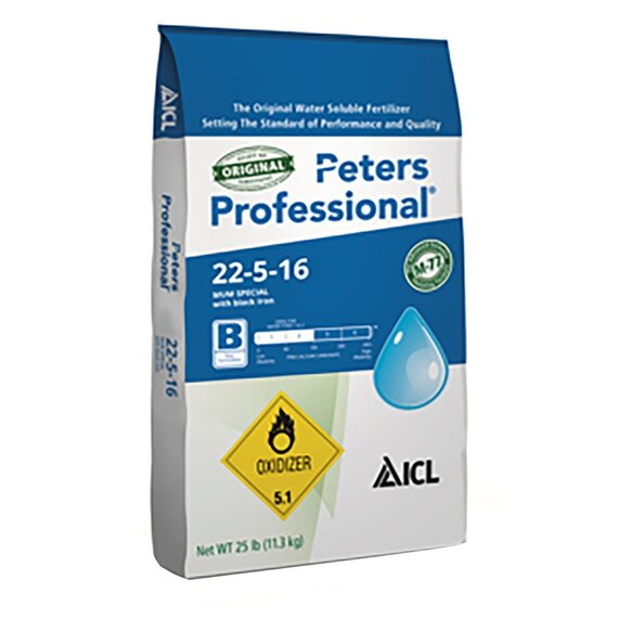 Peters Professional 22-5-16 Mum Special Fertilizer with Black Iron - 25 lb