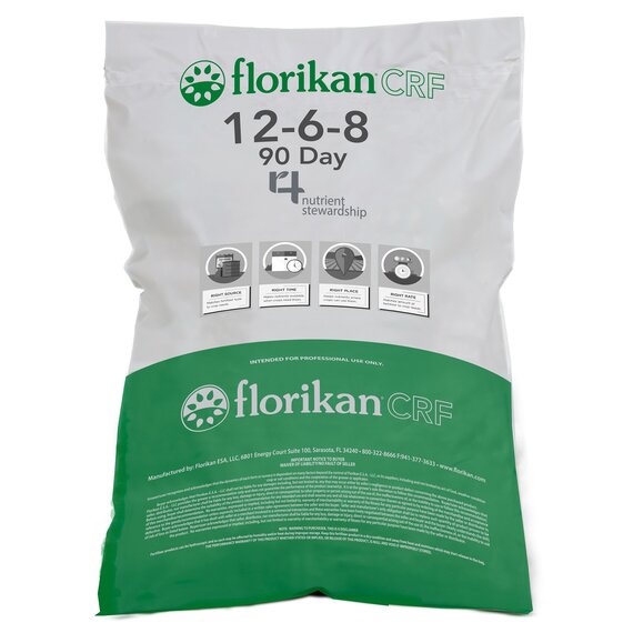 Florikan NPK Pro 12-6-8 Controlled-Release Fertilizer with GAL-XeONE - 90 Day Release - 50 lb