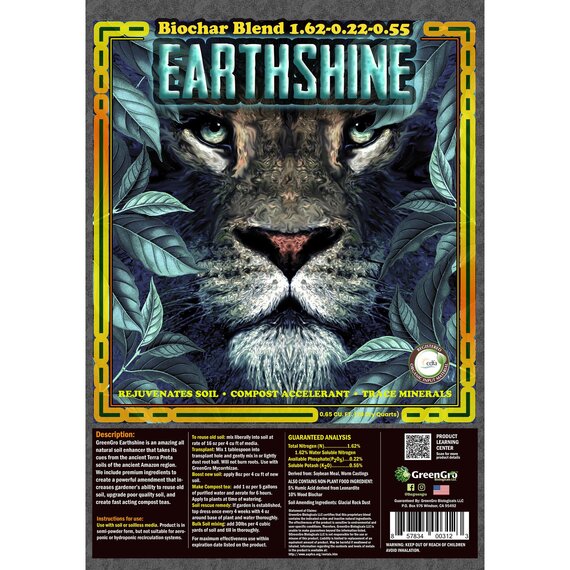 GreenGro Biologicals Earthshine Biochar Blend Soil Amendment - 30 lb