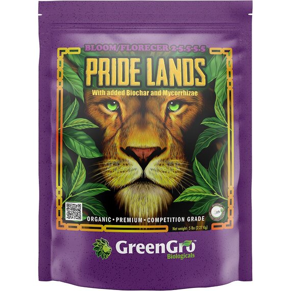 GreenGro Biologicals Pride Lands Bloom & Flower 2-5.5-5.5 Fertilizer - 5 lb
