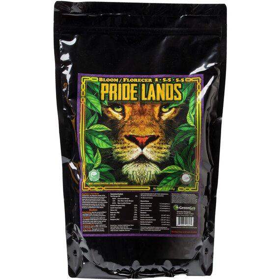 GreenGro Biologicals Pride Lands Bloom & Flower 2-5.5-5.5 Fertilizer - 10 lb