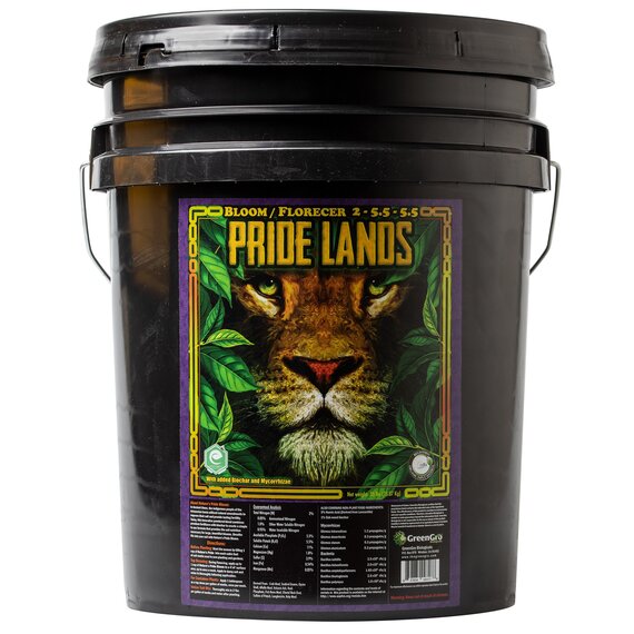 GreenGro Biologicals Pride Lands Bloom & Flower 2-5.5-5.5 Fertilizer - 35 lb