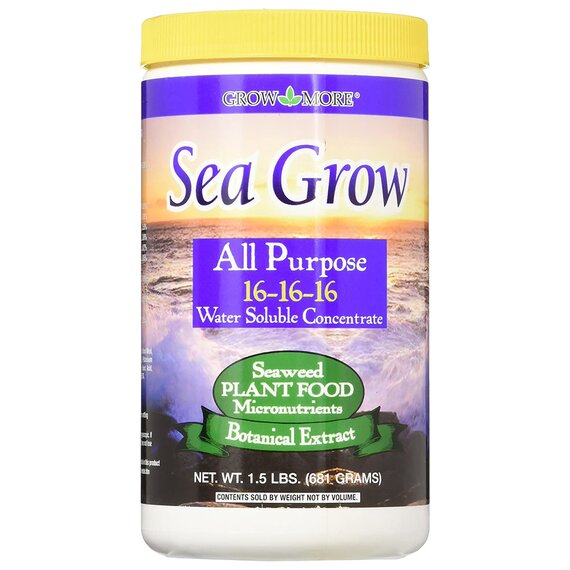 Grow More Sea Grow All Purpose 16-16-16 Fertilizer - 1.5 lb