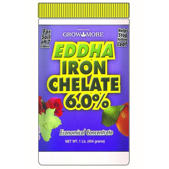 Grow More Edda Iron Chelate 6% Fertilizer - 1 lb