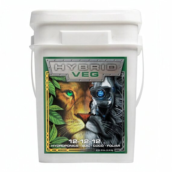 GreenGro Biologicals Hybrid Veg 12-12-15 Soluble Powder Fertilizer - 25 lb