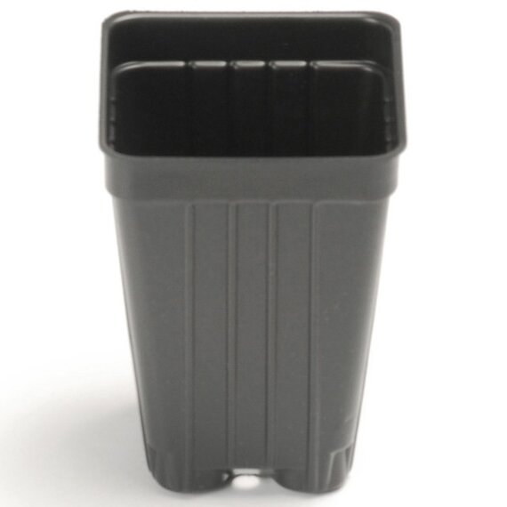 Landmark Plastic Square Nursery Pot - 2.19 x 3-in - Black - Case of 1920