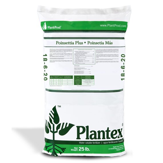 Plantex Poinsettia Plus Water Soluble Fertilizer 18-6-20 - 25 lb