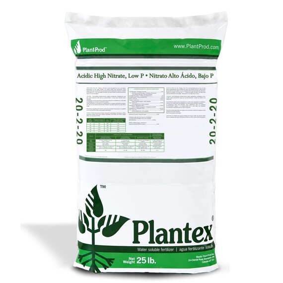 Plantex Acidic High N Low P Water Soluble Fertilizer 20-2-20 - 25 lb