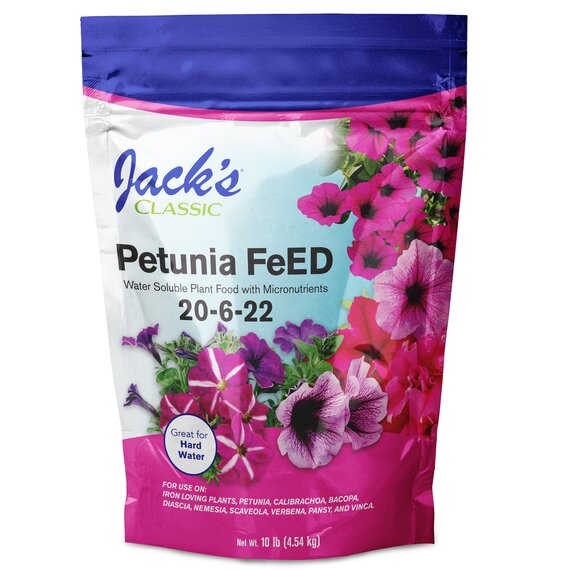 Jack's Classic Petunia FeED 20-6-22 Water-Soluble Fertilizer - 10 lb