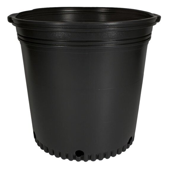The HC Companies Whiteridge Nursery Pot with Handles - 23 x 18-in - Black - Case of 5