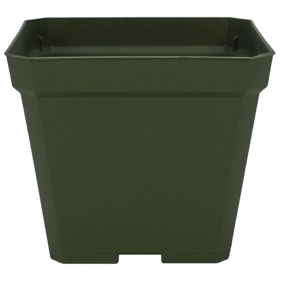 The HC Companies Traditional Square Thinwall Pot - 4.12 x 3.5-in - Black - Case of 765