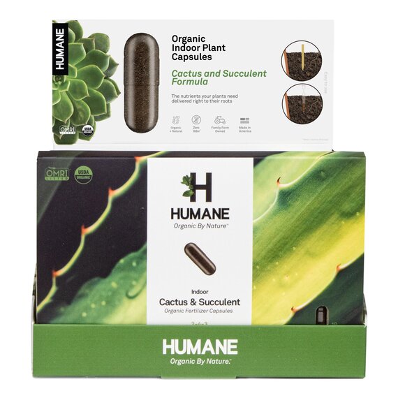 HUMANE Cactus & Succulent Organic Food Capsules - 18-Count