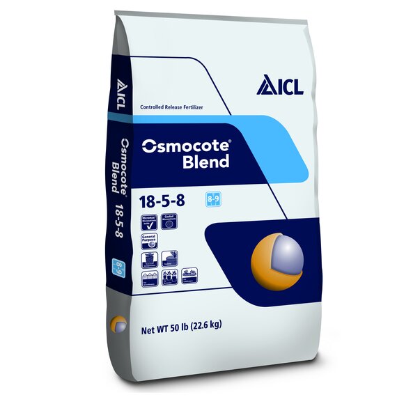 Osmocote Blend 18-5-8 Fertilizer Enhanced with E-Max Technology - 8-9 Month - 50 lb