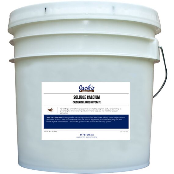 Jack's Elementals Calcium Chloride Dihydrate Fertilizer Salt - 25 lb