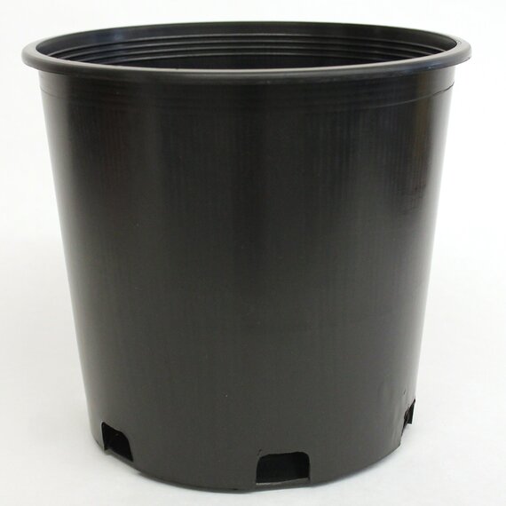 Nursery Supplies PI-PC Nursery Container | Trade #2 - Black - Round - 8.375in D x 8.375in H - 1.78gal (Case of 61)