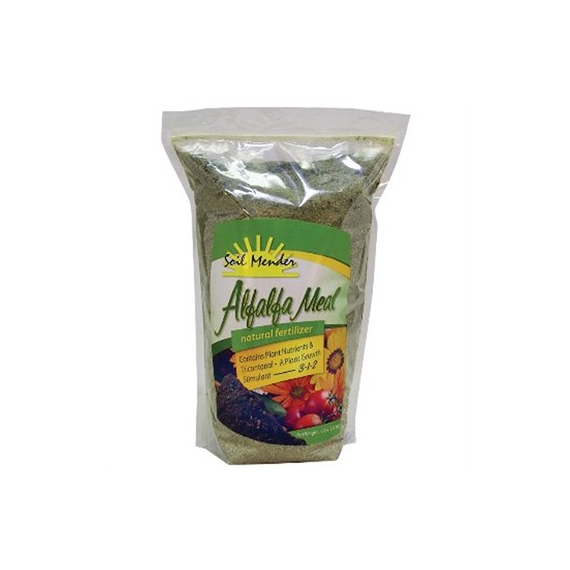 Soil Mender Alfalfa Meal | 5lb - Soil Amendment - Great Source of Nutrients & Triacontanol - Great for Roses - (Case of 5)