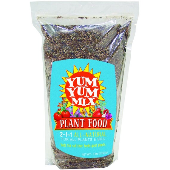 Yum Yum Mix Organic Fertilizer 2-1-1 - 5 lb - Stand Up Bag