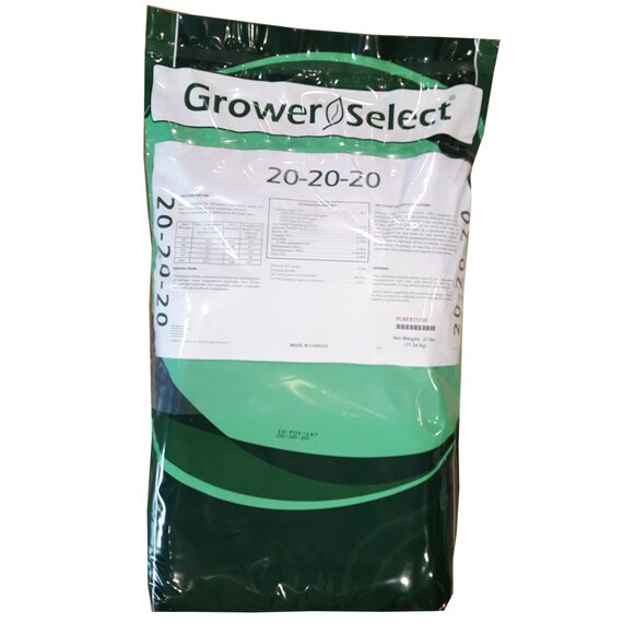 Grower Select Classic Blend Fertilizer 20-20-20 - 25 lb