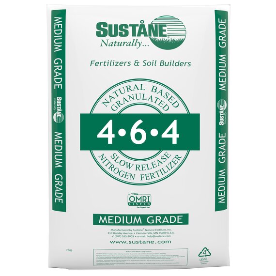 Sustane 4-6-4 All-Purpose Fertilizer - 50 lb - OMRI Listed
