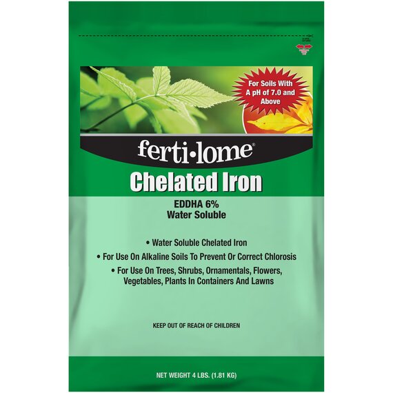 Ferti-lome Chelated Iron 6% EDDHA Water Soluble Granular Fertilizer - 4 lb