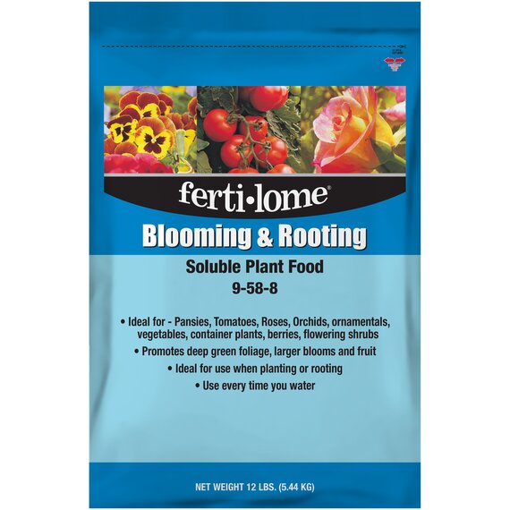 Ferti-lome Blooming and Rooting Soluble Plant Food 9-58-8 Granules - 12 lb