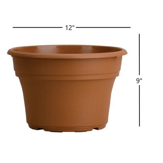 The HC Companies Panterra Collection Pot - 11.12 x 7.75-in - Clay - Case of 100