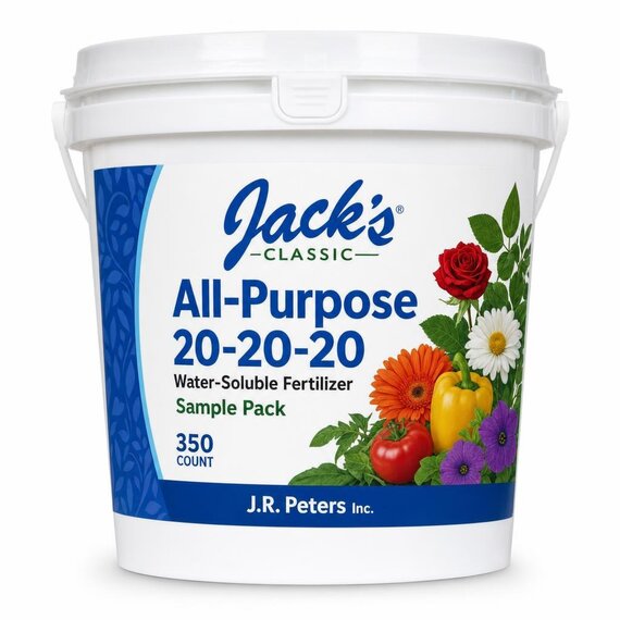 Jack's Classic All-Purpose 20-20-20 Water-Soluble Fertilizer - Sample Pack - 350-Count